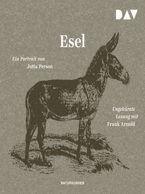cover image of Esel. Ein Portrait